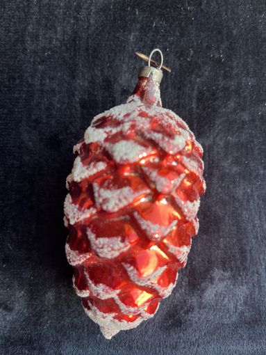 Ёлочная игрушка шишка ГДР