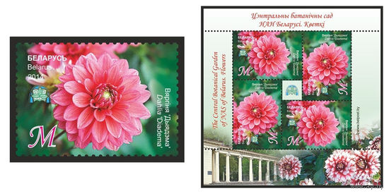 2014 БЕЛАРУСЬ  марка или малый лист   "Георгина "Диадема"" MNH