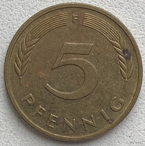 Германия 5 пфеннигов 1990 г. F