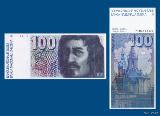 [КОПИЯ] Швейцария 100 франков 1975г.