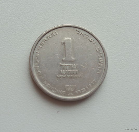 Израиль 1 новый шекель 1992 (5752) Ханука - ханукальная монета