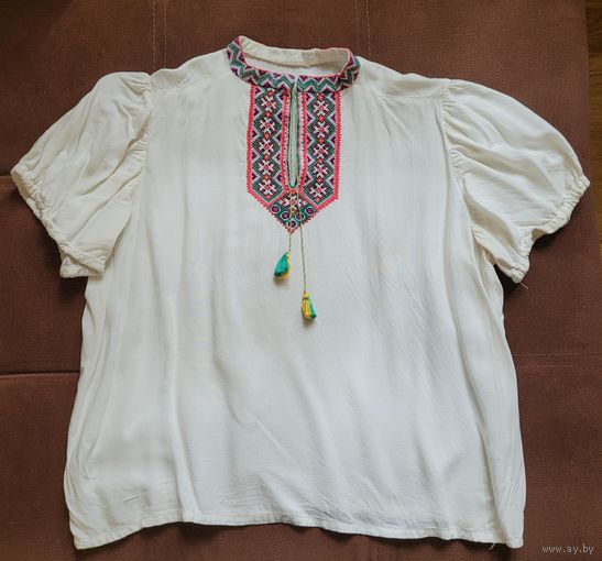 Вышиванка, Западная Украина, блузка девичья, период СССР.