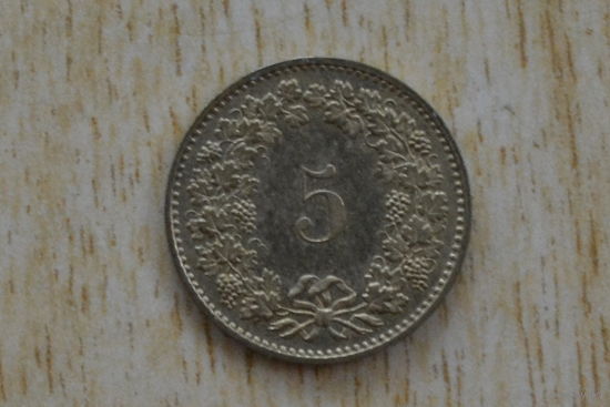 Швейцария 5 раппенов 1982