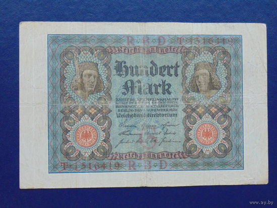 Германия 100 марок 1920 года.