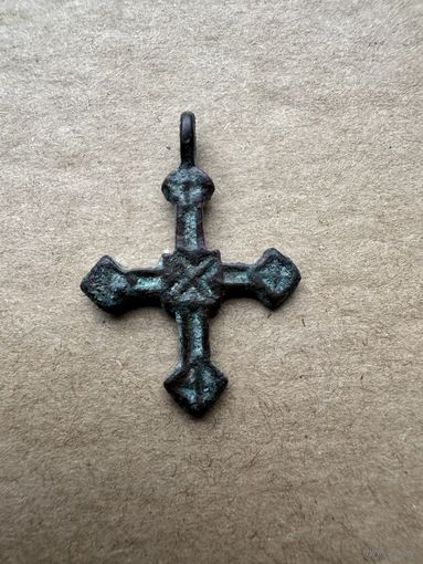 Крестик нательный остроконечный старинный