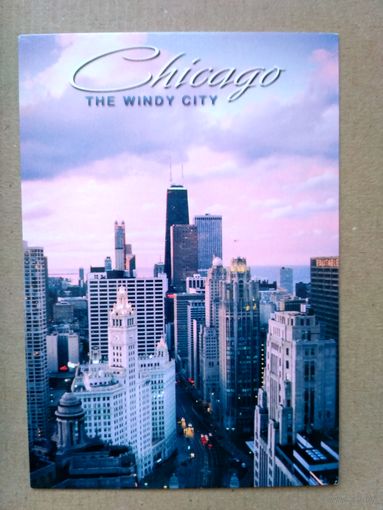 Открытка США. Chicago the windy city #1.