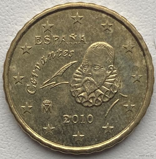Испания 10 евроцентов 2010 г.
