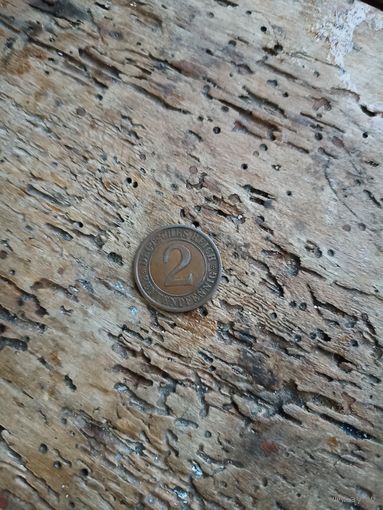 Германия 2 рейтпфеннигов 1924 год