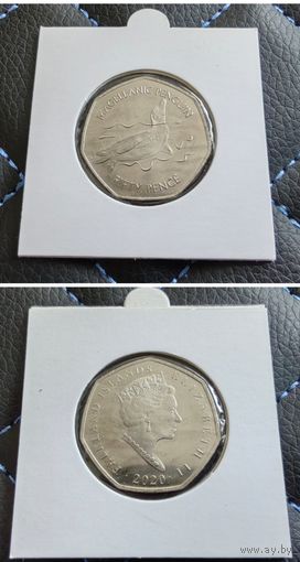 Распродажа с 1 рубля!!! Фолклендские острова 50 пенсов (Магелланов пингвин (Spheniscus magellanicus)) 2020 г. UNC