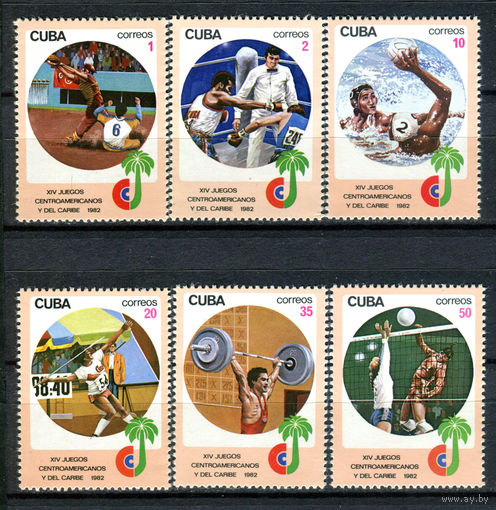 Куба - 1982г. - Центральноамериканские и карибские игры - полная серия, MNH [Mi 2675-2680] - 6 марок