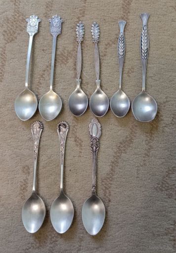 Ложки чайные СССР сборный лот клейма