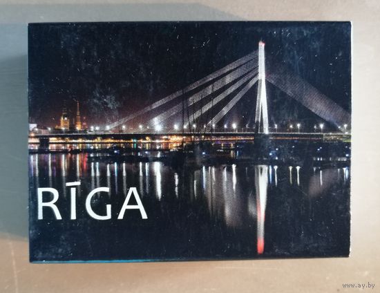 Латвия, города на спичечных коробках, Рига, 7 х 5 х 2 см, спички