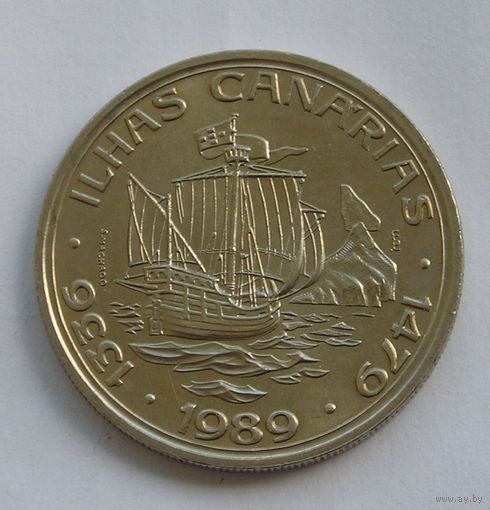 Португалия 100 Эск. 1989 Канарские острова