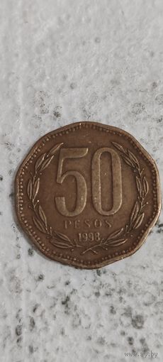 Чили 50 песос 1998