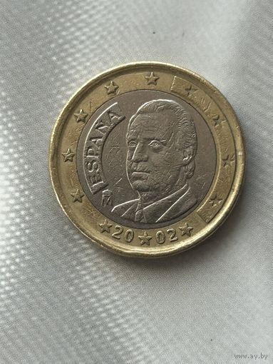 Испания 1 евро 2002