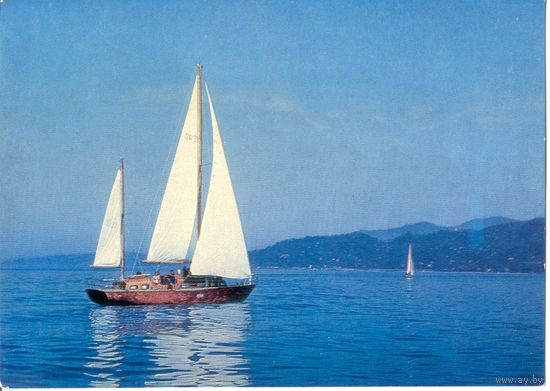 Батуми. Вид с моря. Чистая ДМПК. Фото Костенко. 1976