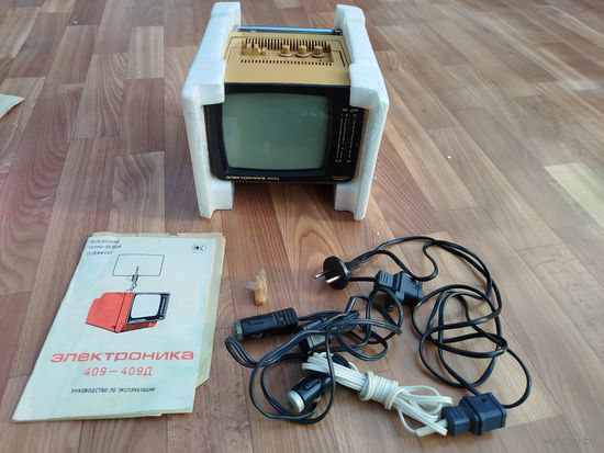 Телевизор Электроника-409Д, рабочий. Редкость.