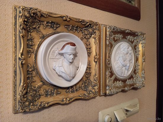 - Барельефы Наполеон I Жозефина с Наполеоном II ПАРА