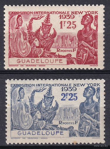 77.FrK. Франция. Колонии. Гваделупа. Всемирная выставка в Нью-Йорке. 1939 г. Полная серия. Mi.#145-146. (* - описание).