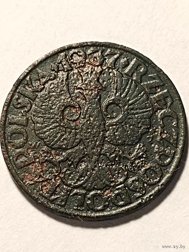 5 грошей 1937 г. без мц. Польша.(3).