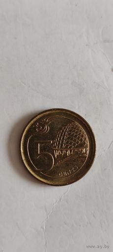 Сингапур 5 цент 2016