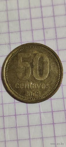 Аргентина 50 сентавос 2009