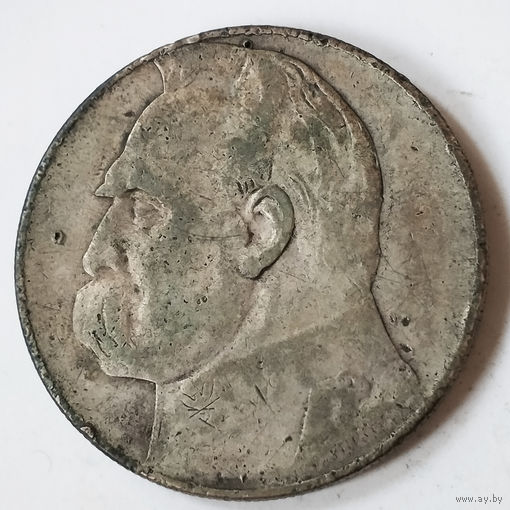 10 злотых, 1935 год. Пилсудский. VF.