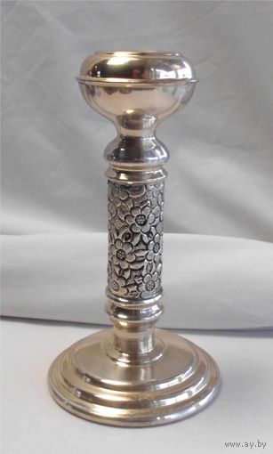 Подсвечник Колонна МЕДЬ Серебрение 900 SILVER PLATED