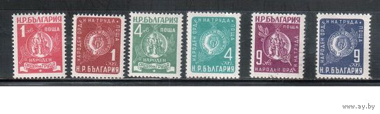 Болгария-1952, (Мих.807-812) , ** , Ордена и медали (полная серия)