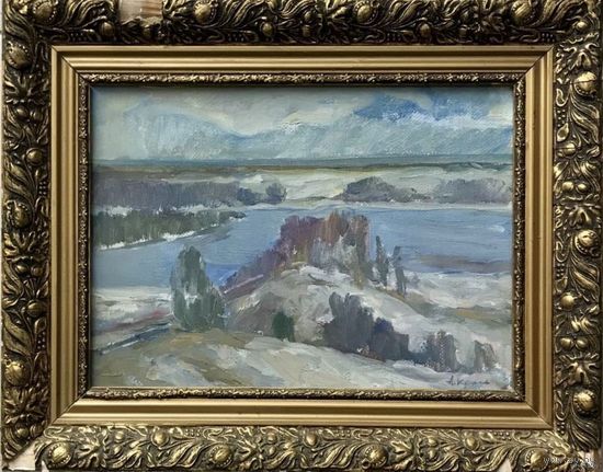 Кроль А.И К/М. 44/35 см с рамой.