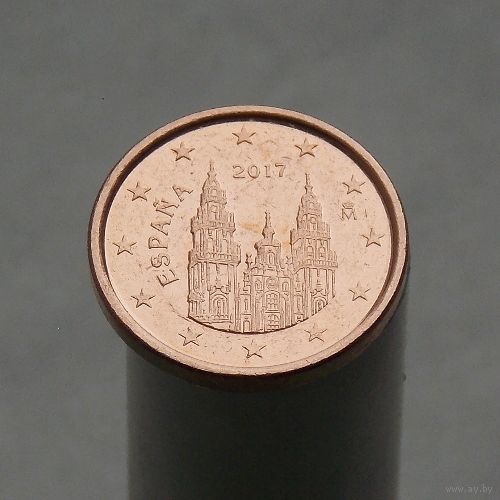 Испания 1 евроцент 2017 (3-ый тип)