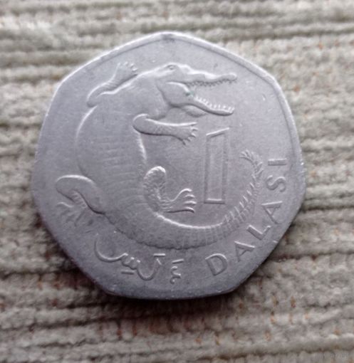 Werty71 Гамбия 1 даласи 1998 Тонкомордый Крокодил 1 2