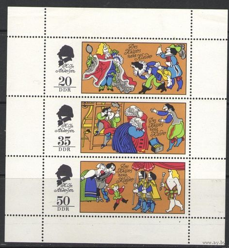 ГДР 1975 Сказка Андерсена Голый король м/лист **