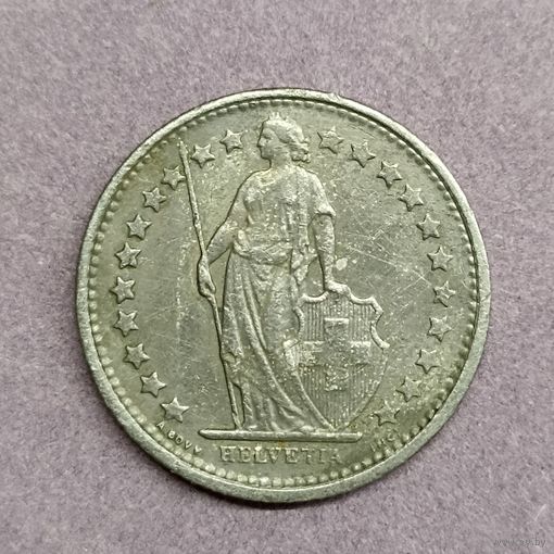 1/2 франка Швейцария 1974 г.