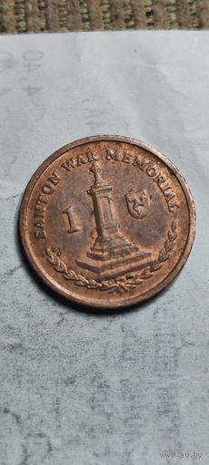 Остров Мэн 1 пенни 2014