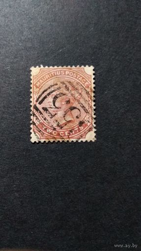 ВЕЛИКОБРИТАНИЯ. \77С\ Маврикий 1882г. королева Виктория  кц7.5евр