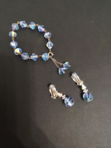 Набор браслет и сережки Аврора Бореалис