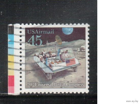 США-1989, (Мих.2070),   гаш. ,Почтовый конгресс, Космос,