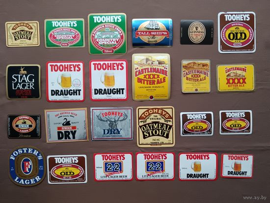 Заморские пивные этикетки, Австралия, цена за 1 шт., ю-531 (3714)