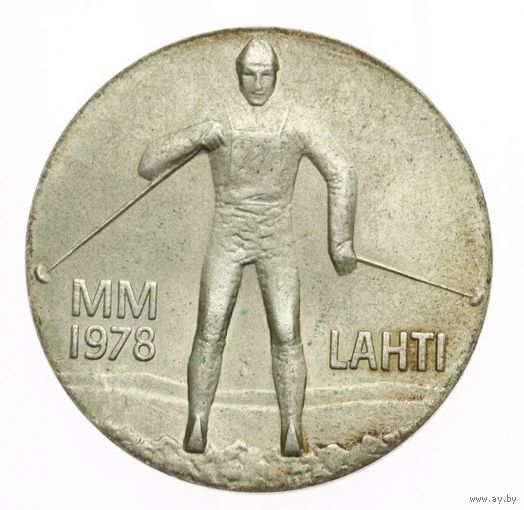 Финляндия 25 марка 1978 год, "Зимние игры в Лахти"