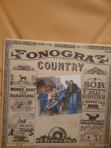 FONOGRAF  "COUNTRY ALBUM" 1979 LP HUNGARY PEPITA  SLPX15792 ORIG EX
