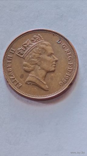 Великобритания. 2 пенса 1996 года.