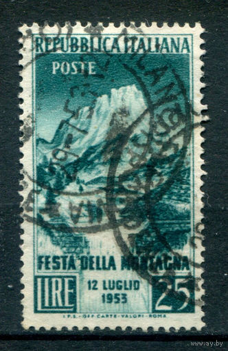 Италия - 1953г. - горы - 1 марка - полная серия, гашёная [Mi 893]. #1-It-14-KS-5