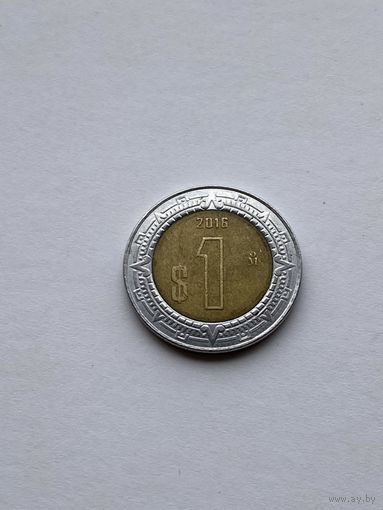 1 песо 2016 г., Мексика