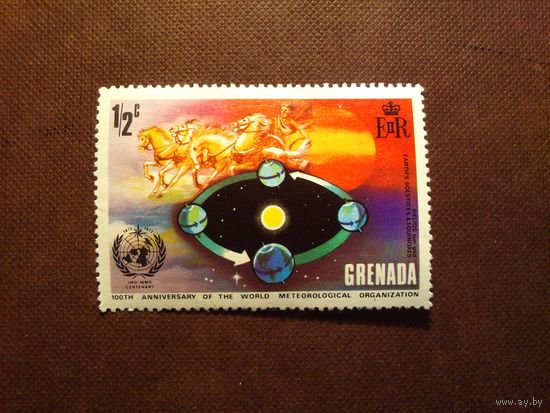 Гренада  1973 г.Столетие Всемирной Метеорологической Организации./38а/
