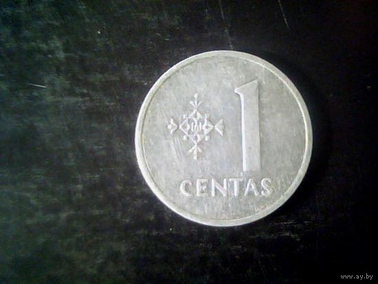 Монеты.Европа.Литва 1 Цент 1991.