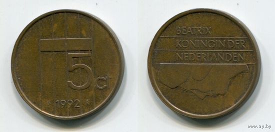 Нидерланды. 5 центов (1992)