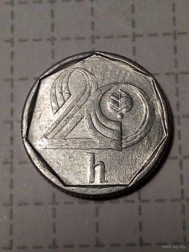 20 геллеров Чехия 1994 год