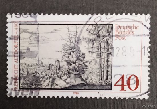 Марка Германия 1980 год 500 лет со дня смерти Альбрехта Алдорфера