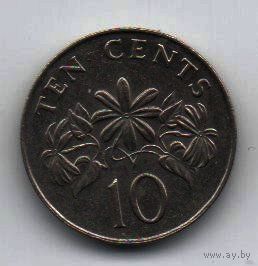 РЕСПУБЛИКА СИНГАПУР. 10 ЦЕНТОВ 1986. ЦВЕТЫ